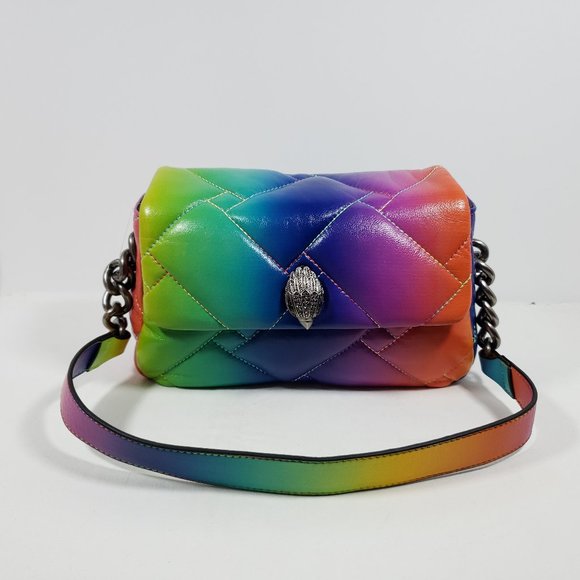 Kurt Geiger Handbags - Kurt Geiger Kensington Quilted Leather Shoulder Bag - Rainbow